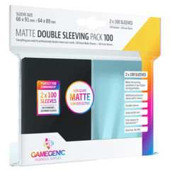 Gamegenic - Matte Double Sleeving Pack - Black