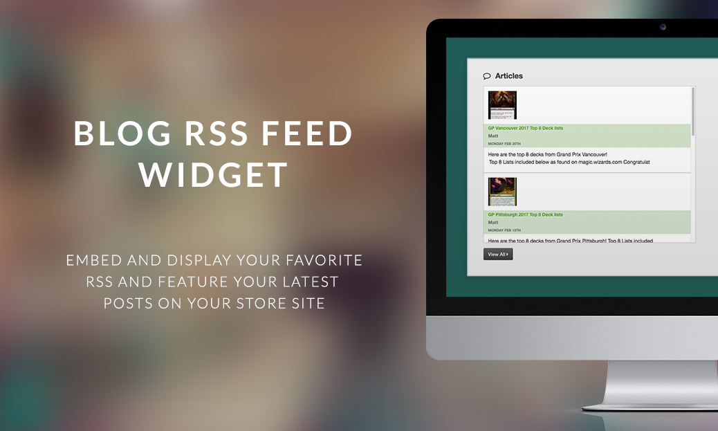 Blog RSS Feed Widget Blog RSS Feed Widget