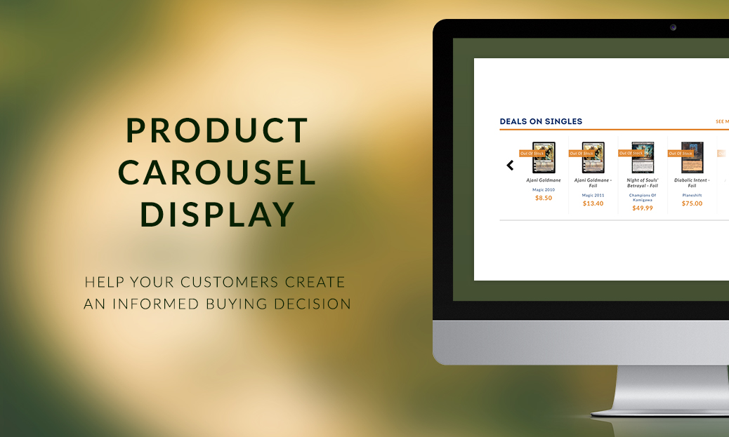 Product Carousel Display Product Carousel Display