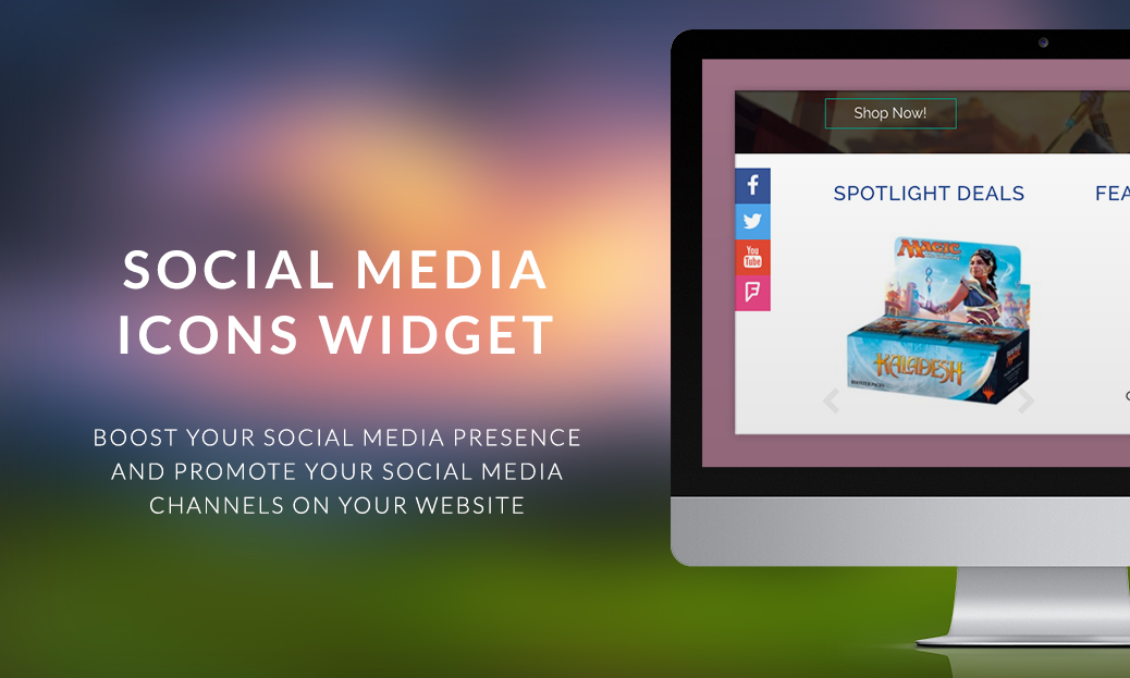 Social Media Icons Widget Social Media Icons Widget