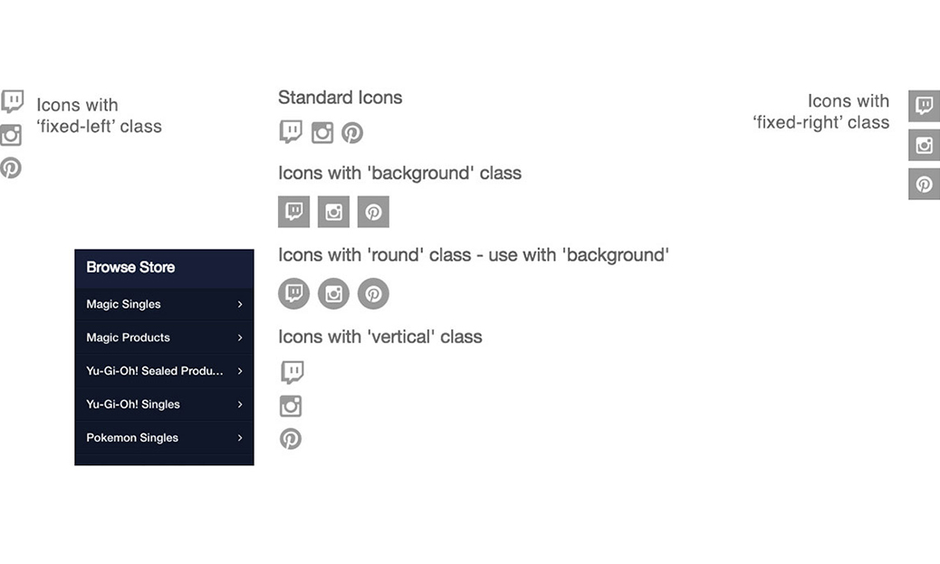 Social Media Icons Widget Social Media Icons Widget