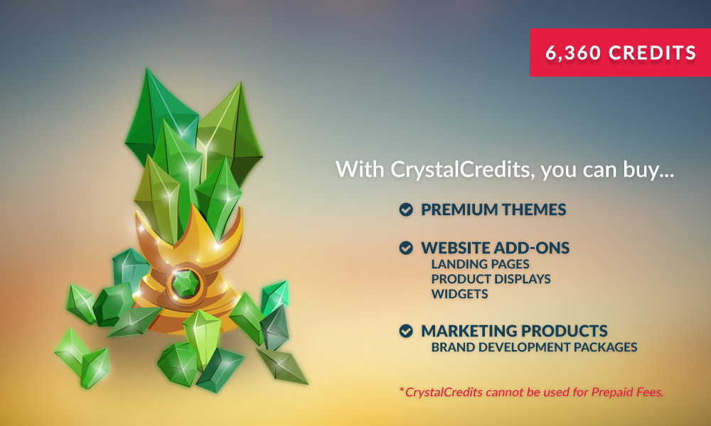 6,360 Crystal Credits 6,360 Crystal Credits