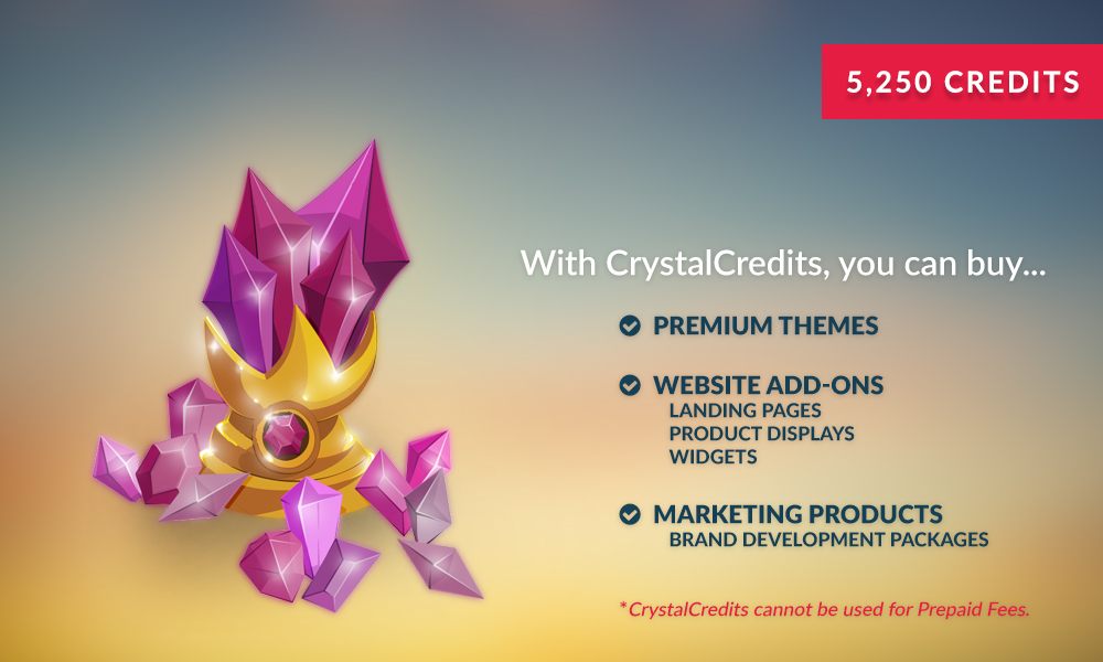 5,250 Crystal Credits 5,250 Crystal Credits