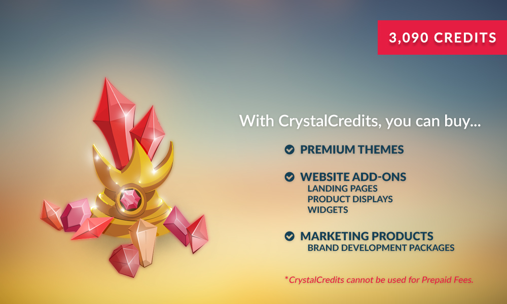 3,090 Crystal Credits 3,090 Crystal Credits