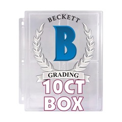 Beckett BGS Graded Card Slab Pages Box of 10