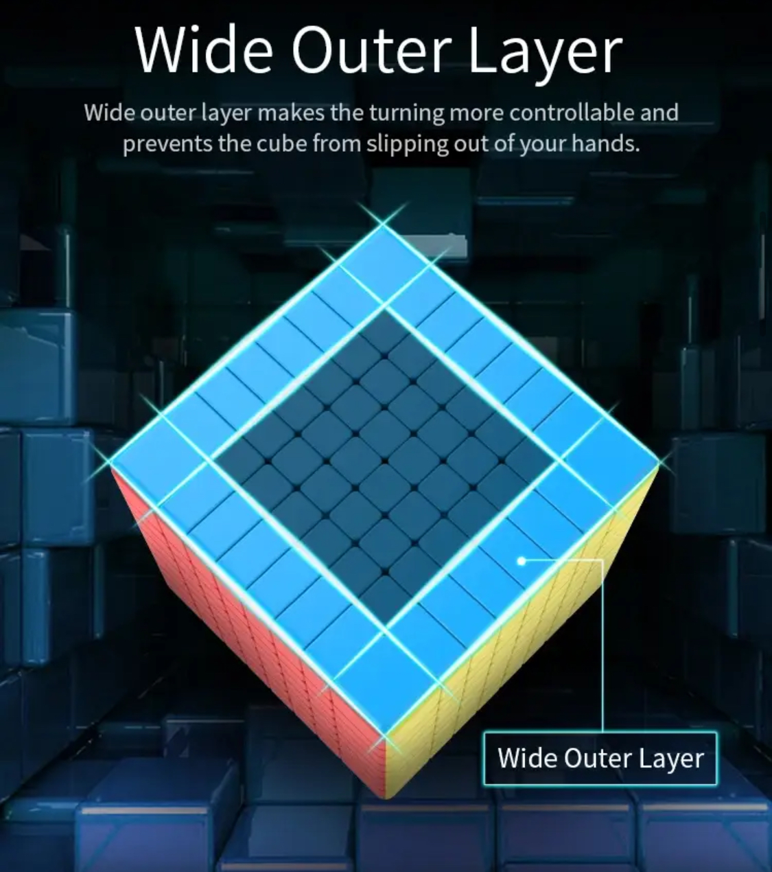 Rubiks Mei Long MoYu 8 WCA 8x8x8 Speedcube Stickerless