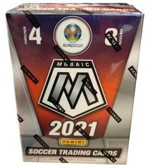 2020-21 Panini Mosaic UEFA Euro Soccer Trading Cards Blaster Box (8 Packs)