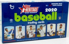2020 Topps Heritage High Number MLB Baseball Trading Cards Hobby Box 24 Packs w/1 Auto or Relic