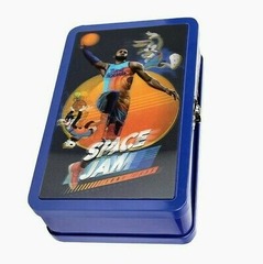 Find It 3D Supply Box Storage Tin 3D Linticular Face: LeBron James & Tune Squad - Space Jam A New Legacy