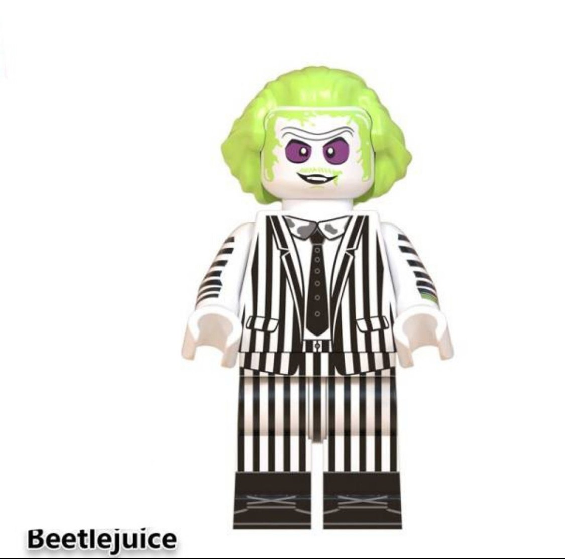 Beetlejuice Building Brick Minifigure (Lego Compatable)
