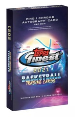 2021-22 Topps Finest Basketball Trading Cards Hobby Box (1 Auto)