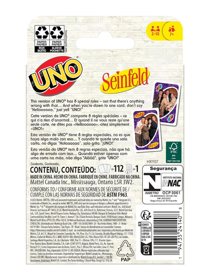 Uno - Seinfeld Edition