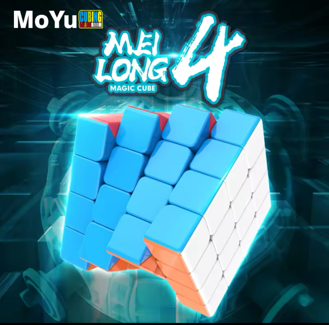 Rubiks Mei Long MoYu 4 WCA 4x4x4 Speedcube Stickerless