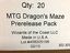 MTG Dragons Maze PreRelease Tournament Case (20 Kits)
