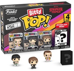 Funko Pop! Bitty Pop: Stranger Things - 4 pack box - Eleven w/Eggos Mike, Johnathan & Mystery Chase