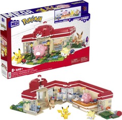 Mega Construx - Pokemon Forest Pokemon Center with 4 Figures - 648 Piece Set