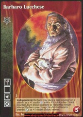 VAMPIRE THE ETERNAL STRUGGLE TCG PROMO: Barbaro Lucchese  White Wolf (2004)