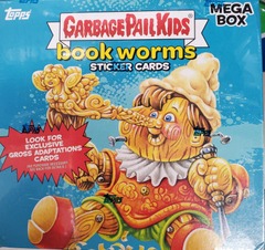 2022 BOOK WORMS Sticker Card Topps Garbage Pail Kids 8 Stickers Per Pack! (Retail - 17 Pack Mega Box)