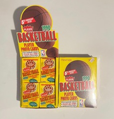 1990-91 Fleer Basketball Card Wax Pack Box - 36 Packs