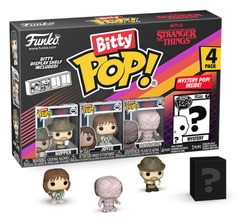 Funko Pop! Bitty Pop: Stranger Things - 4 pack box - Hopper, Joyce, Demigorgon (Closed Face) & Mystery Chase