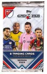 2024 Topps SuperStars MLS Soccer Trading Cards Pack (8 Cards)