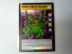 Galactic Green Grundo - Neopets TCG CCG Holofoil Release Promo Card 21/100