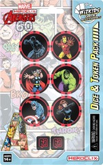 Marvel HeroClix: Avengers 60th Anniversary Dice and Token Pack