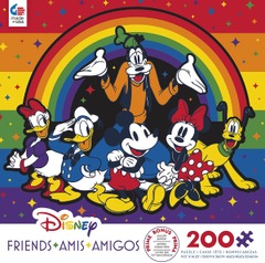 Disney PRIDE Collection: Rainbow Friends, 200 Piece Jigsaw Puzzle