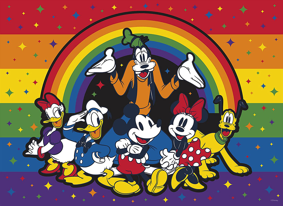 Disney PRIDE Collection: Rainbow Friends, 200 Piece Jigsaw Puzzle