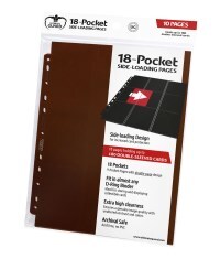 Ultimate Guard - 18-Pocket Side-Loading Pages - Brown (10 Pages)