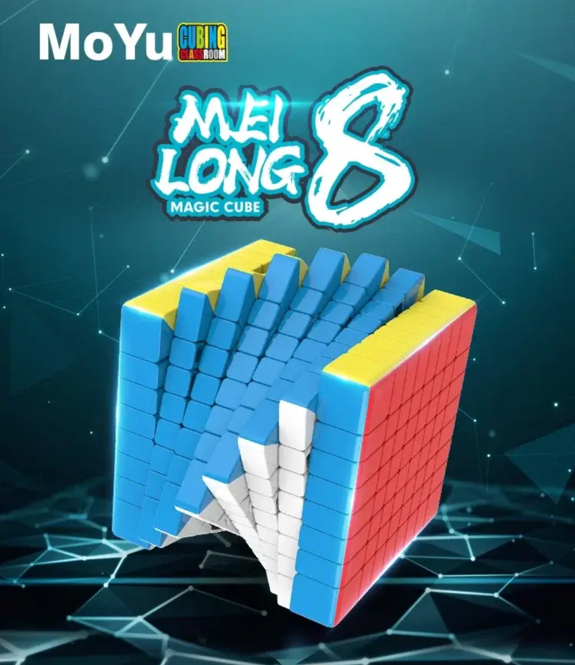 Rubiks Mei Long MoYu 8 WCA 8x8x8 Speedcube Stickerless