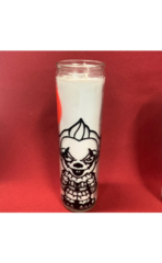 Halloween Pals 8in Glass Candle: Pennywise (IT)