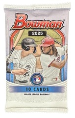 2025 Topps Bowman MLB Baseball Trading Cards Hobby Mega Pack (10 Cards)