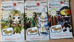 Maple Story i Trading Card Game: Set 4 NPC Heroes - 9 Card Booster Pack - 3 Pack Art Set