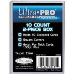 Sliding 2-Piece Clear Ultra-Pro 10 Card Box