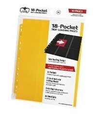 Ultimate Guard - 18-Pocket Side-Loading Pages - Yellow (10 Pages)