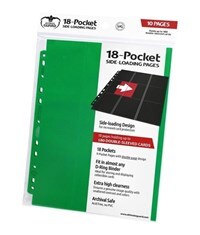 Ultimate Guard - 18-Pocket Side-Loading Pages - Green (10 Pages)