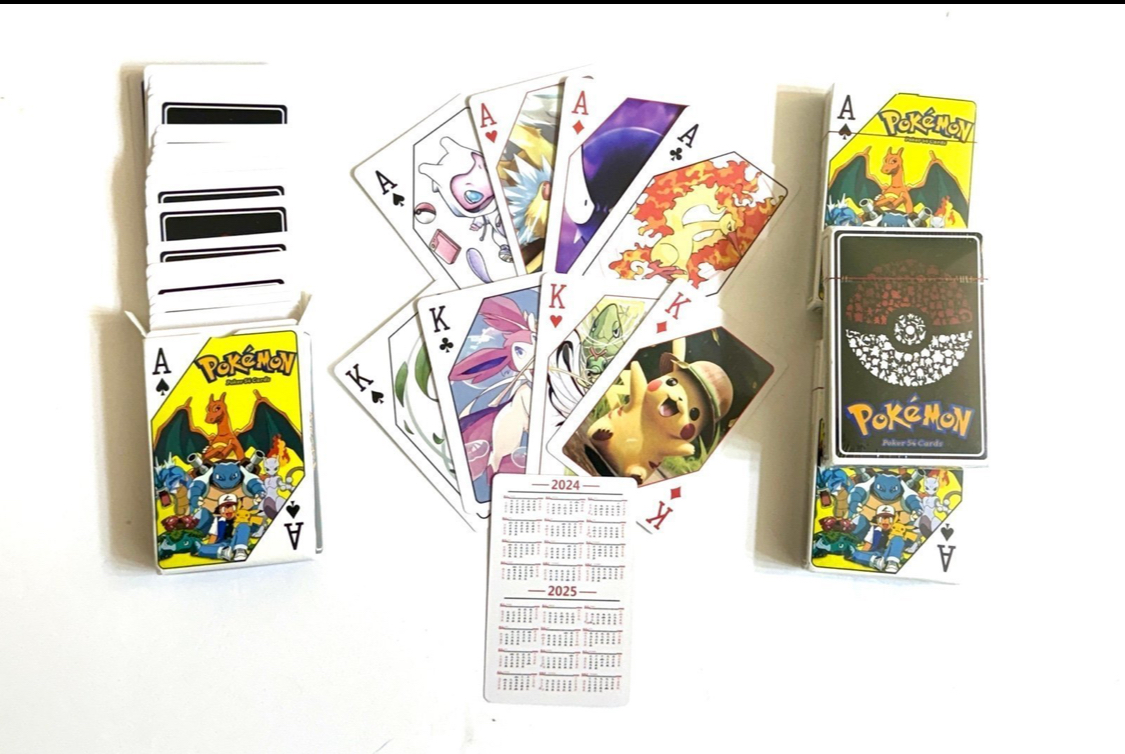 Pokemon Poker Deck Monster Silhouette Pokeball