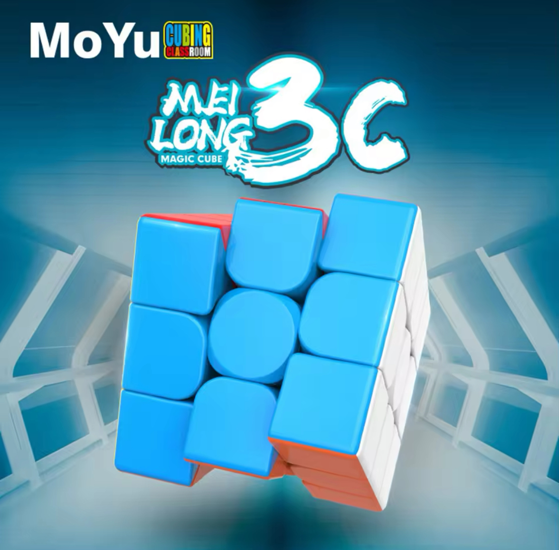 Rubiks Mei Long MoYu 3 WCA 3x3x3 Speedcube Stickerless