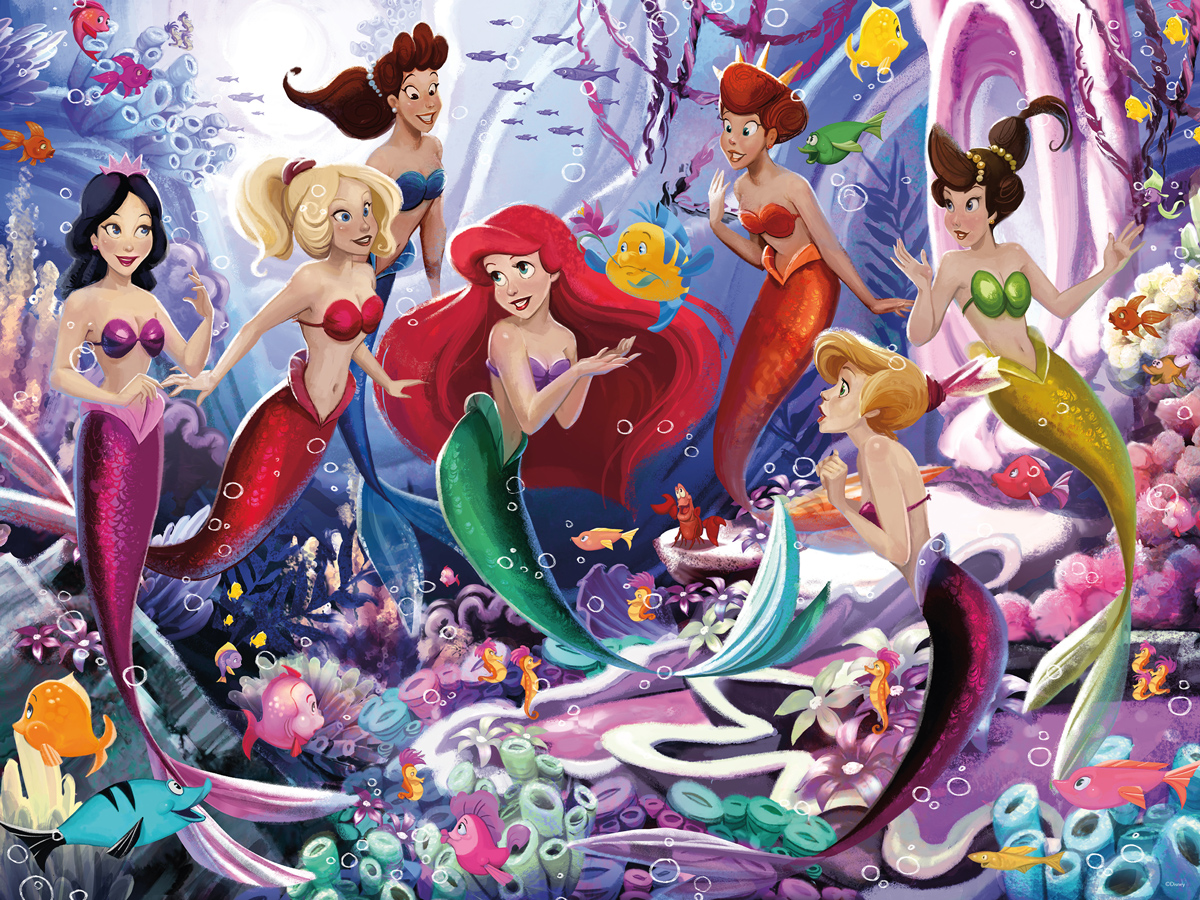 Disney Princess: Ariel and her Sisters - Jugsaw Puzzle, 300-Pieces
