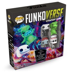 Pop! Funkoverse Strategy Game: Tim Burton's The Nightmare Before Christmas 100 4-PACK