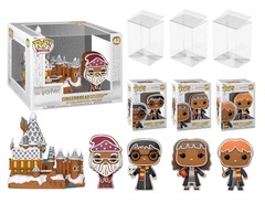 Funko Pop! Harry Potter: Harry Potter Hogwarts Castle #42 Holiday Gingerbread Set of 5 w/Dumbledore, Harry, Hermione, Hogwarts & Ron