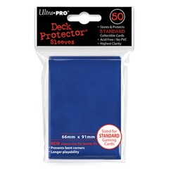 Ultra-Pro Solid Standard Size Deck Protector Sleeves Blue (50 ct)