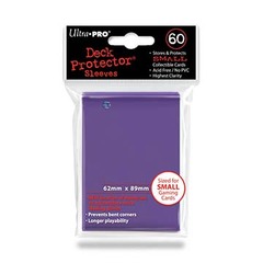 Ultra-Pro Solid Small Size Deck Protector Sleeves Purple (60 ct)
