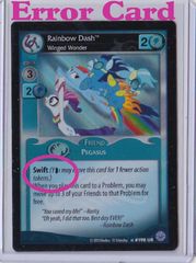 Rainbow Dash, Winged Wonder - #198 UR Error Version