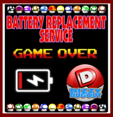 Battery Replacement Service forBATTERY REPLACEMENT SERVICE FOR NES, SNES, SEGA, GAME BOY, GBA, GBC