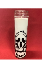 Halloween Pals 8in Glass Candle: Ghostface (Scream)