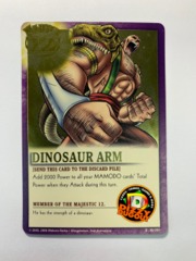 DINOSAUR ARM R|MJ-005 Majestic 12 Gold Foil Variant Promo Card