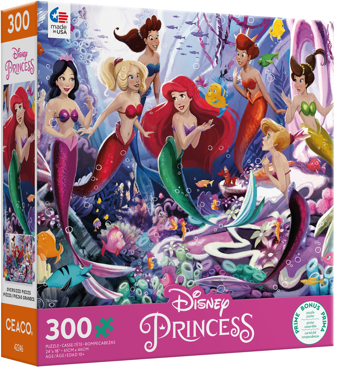 Disney Princess: Ariel and her Sisters - Jugsaw Puzzle, 300-Pieces