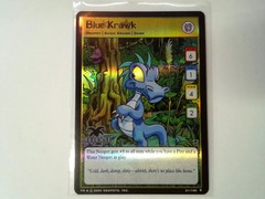 Blue Krawk - Neopets TCG CCG Holofoil Mystery Island Release Promo Card 21/100 (2004)